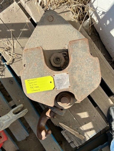 Johnson 12.5 Ton Single Sheave 9/16"